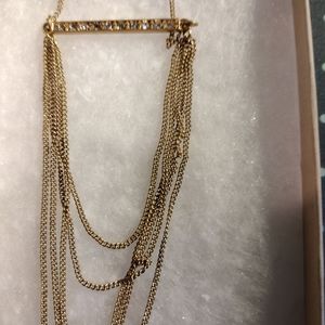 JBloom Gold Necklace with CZ stones